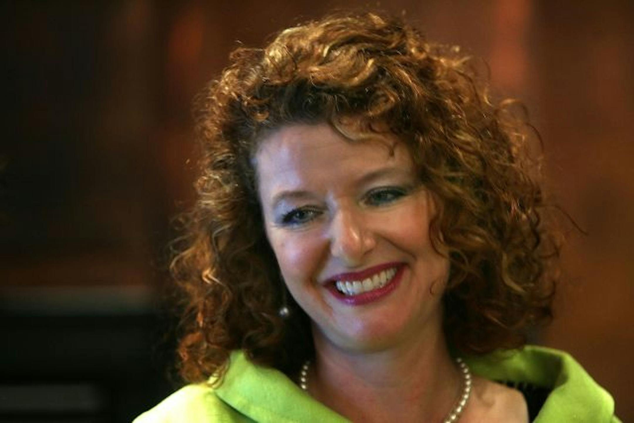 Caroline Amplatz announced her gift of $50 million to the University of Minnesota at a news conference Tuesday.