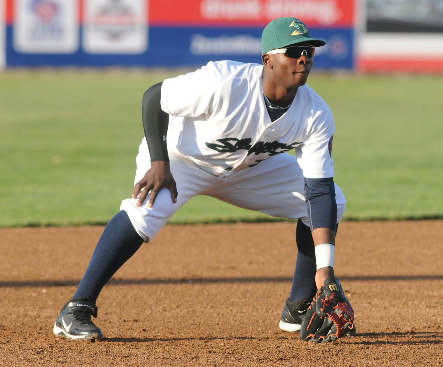 Miguel Sano, playing for Beloit, WI farm team, photo by Jim Franz, Beloit Daily News