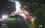 Eastbound I-94 reopens in Maple Grove after truck rollover