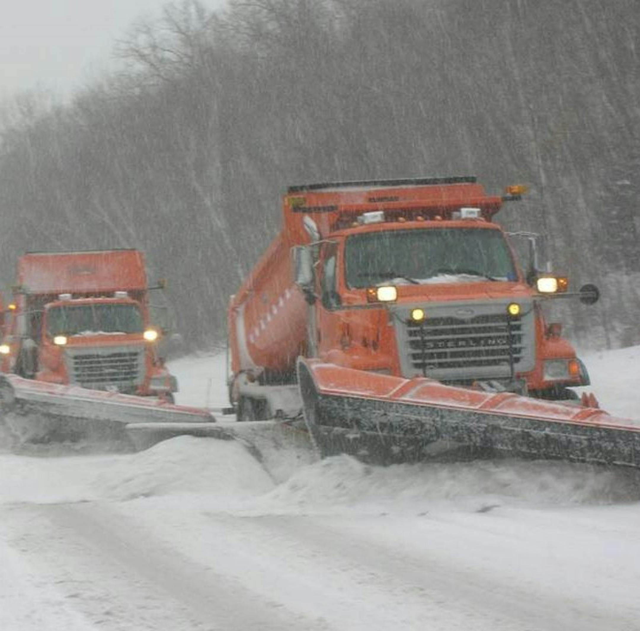 Dakota County crews clearing up the snow.