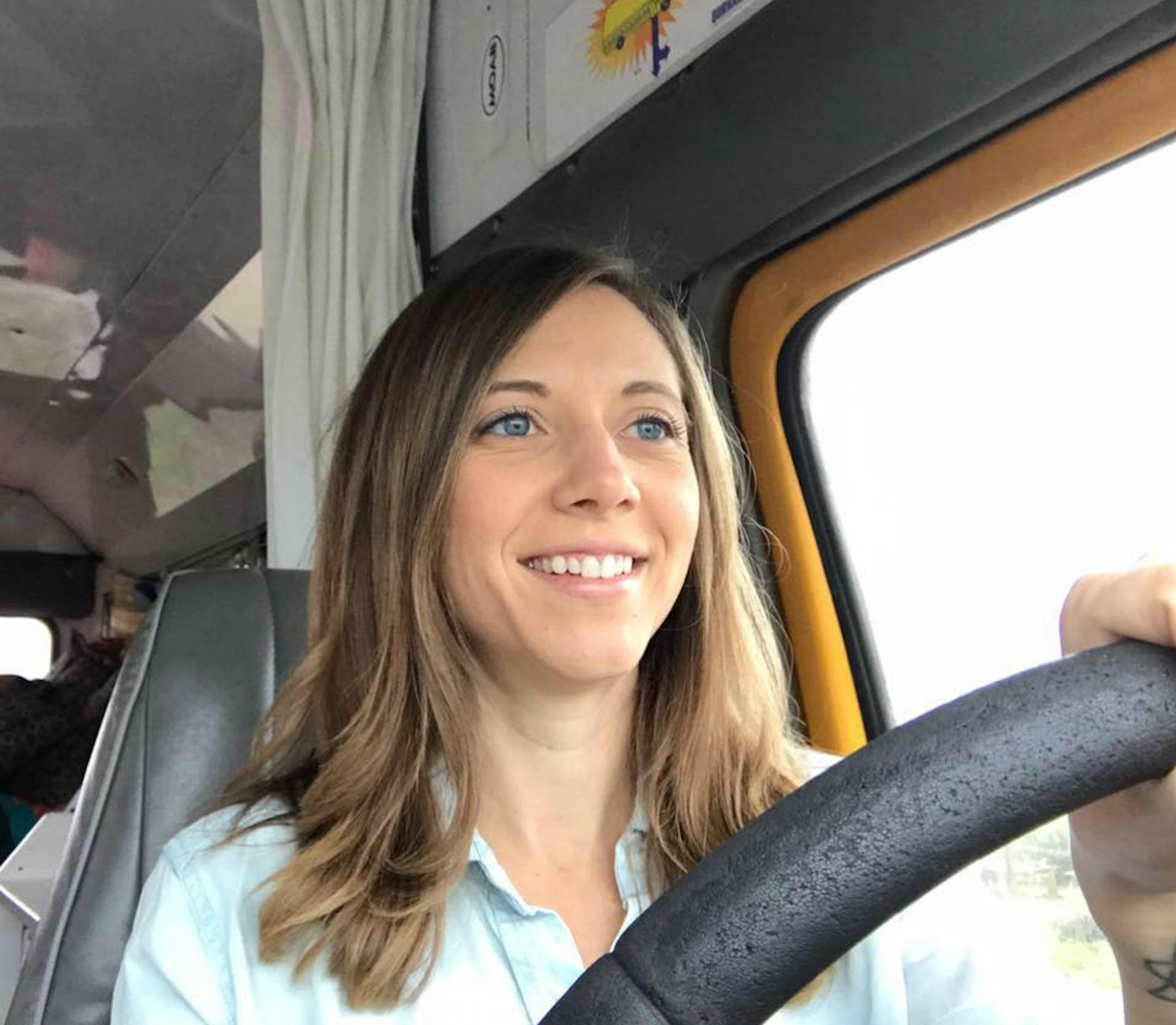 After the election, Ashley Hanson of St Paul purchased a bus and set out to visit artists in rural America. ORG XMIT: CJPH8xfrkF_eJXfWCwym