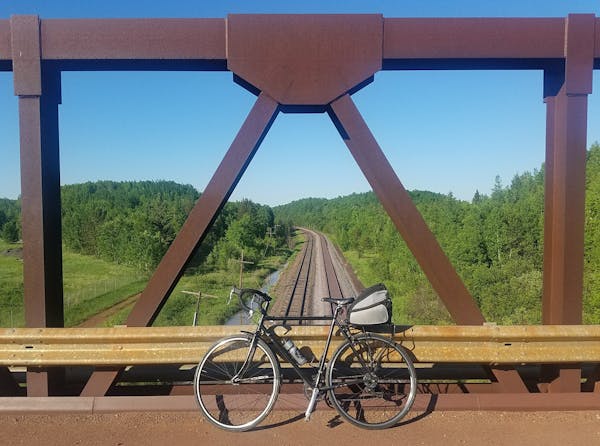 Biking the Mesabi Trail, from the Mississippi to the Boundary Waters. Photo by Simon Peter Groebner * Star tribune