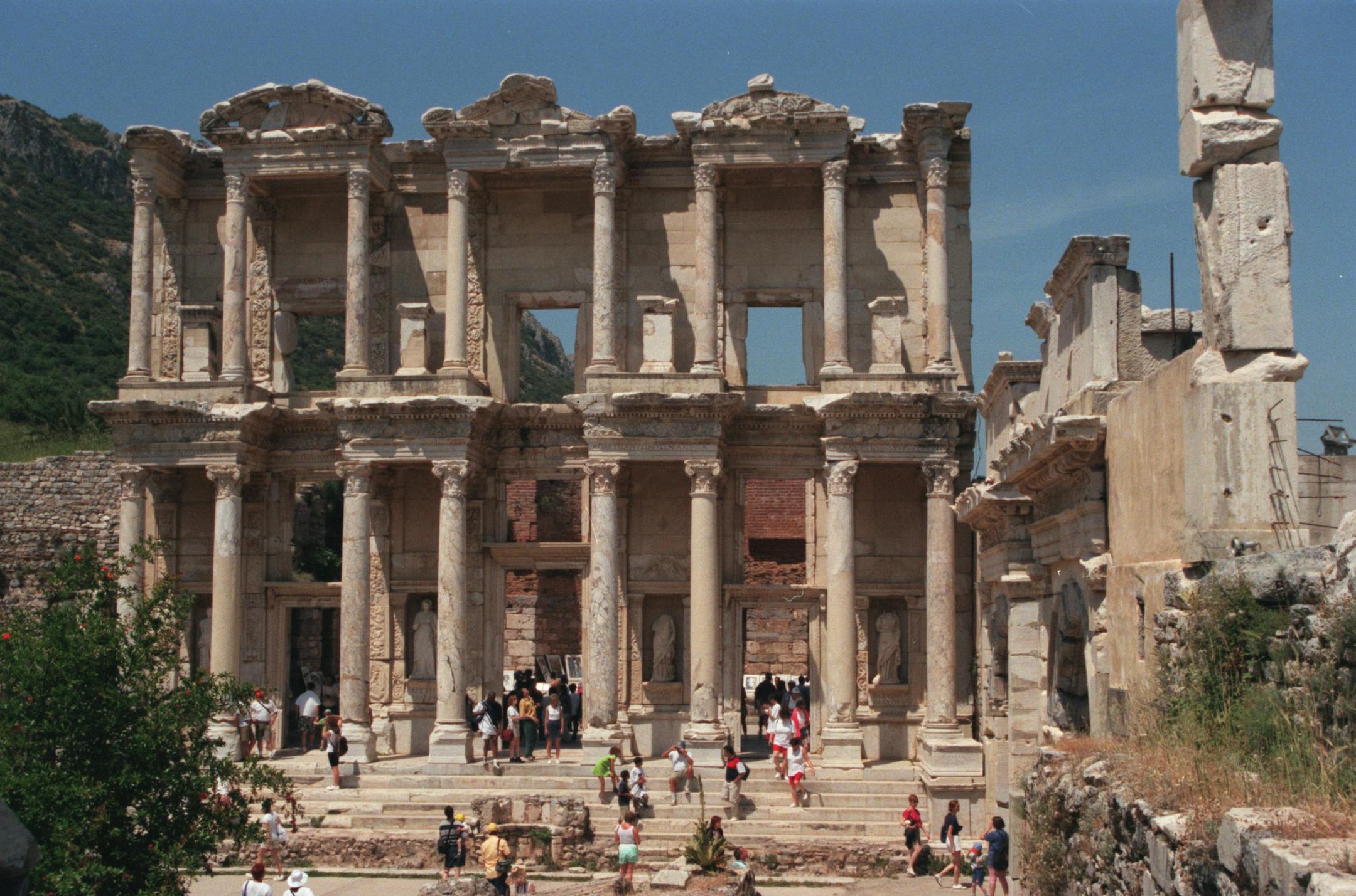 EPHESUS, TURKEY -- Outposts of the Empire -- Roman ruins around the Mediterranean -- Shown is the Library of Celsus in Ephesus, Turkey. Photo by Star Tribune travel writer Catherine Watson ran with her "Road Less Traveled" feature Sunday March 25, 2001.