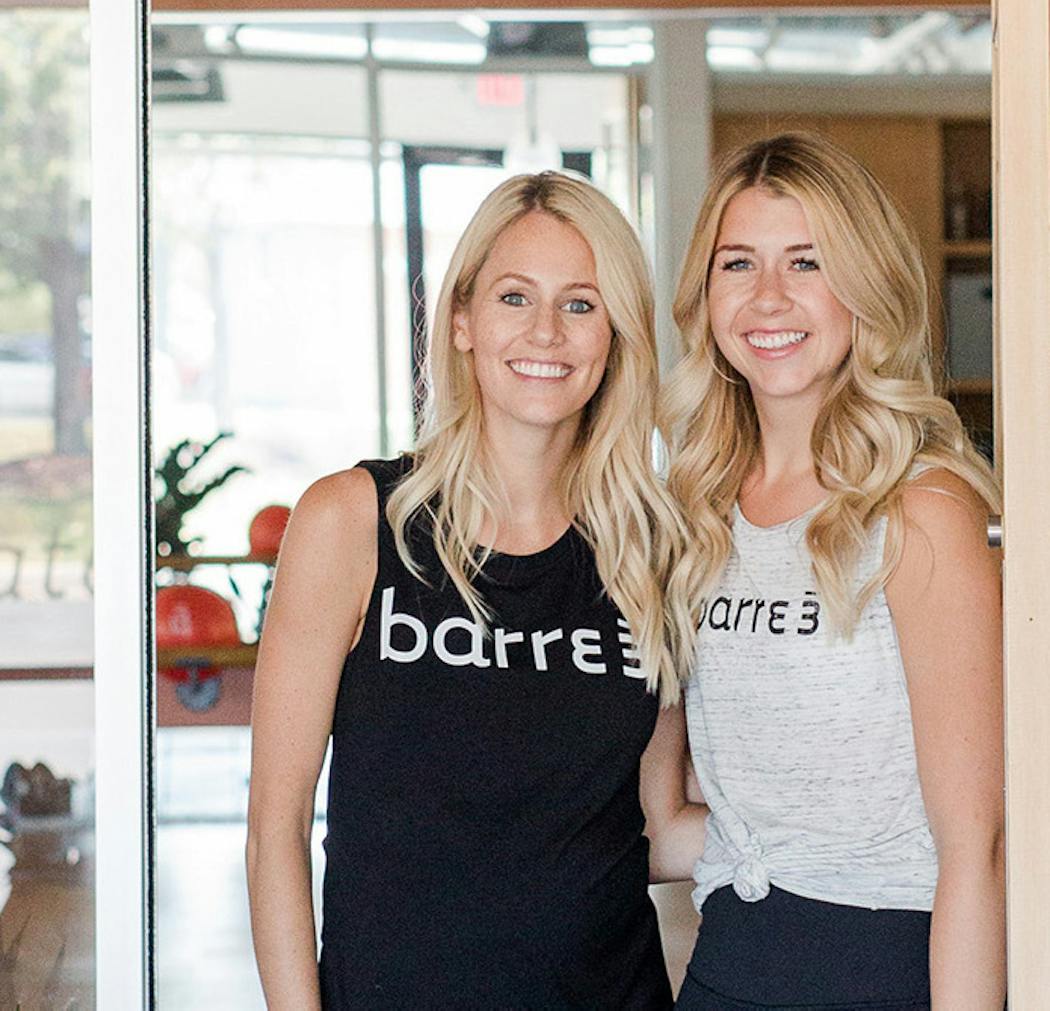 Co-owners Lucy Gardiner, left, and Morgan Wolfe like to mix up the moves in the classes.