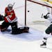 Wild right winger Jason Pominville slipped a rebound past Blackhawks goalie Corey Crawford for the game-winning goal during the third period of the Wi