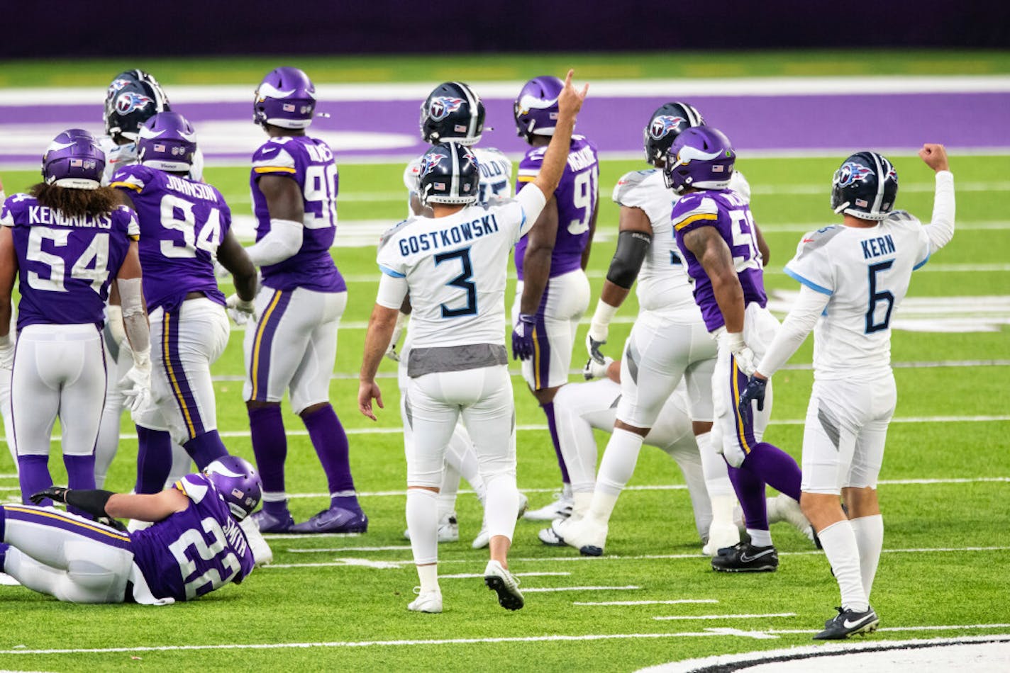 The Vikings training facility remained closed Wednesday after a COVID outbreak among the Tennessee Titans, who played them on Sunday.