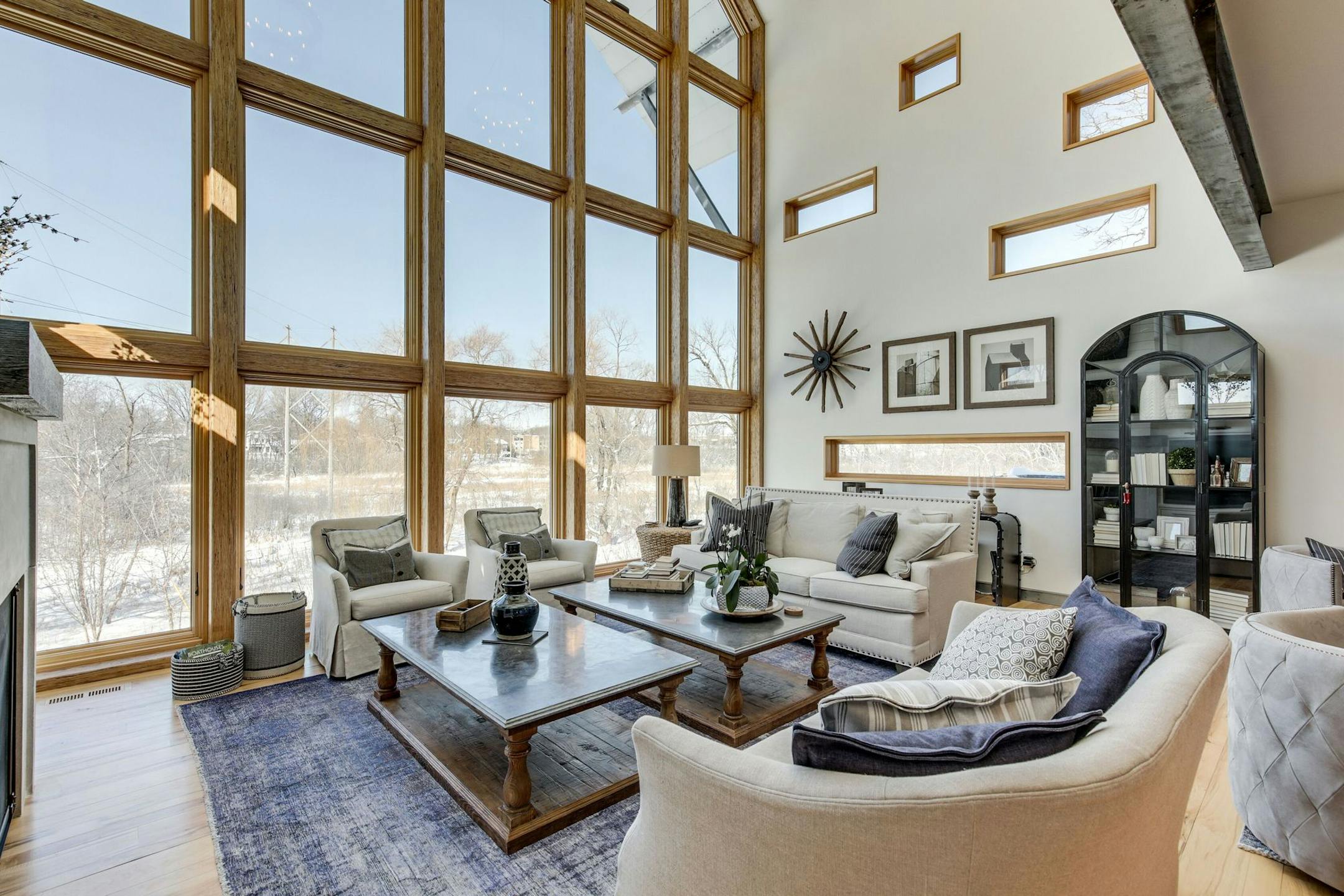 Living room of house in Wayzata