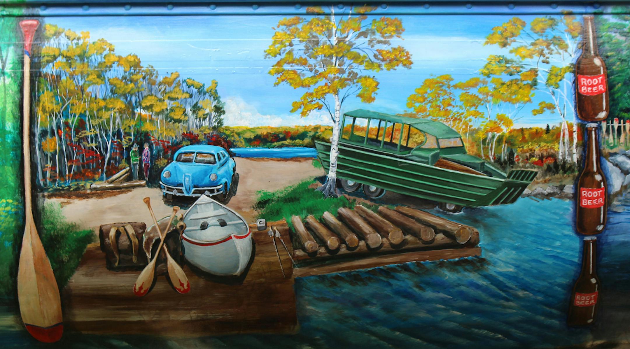 One of the "muras" on Joe Baltich Jr. canoe