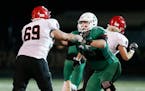Edina offensive lineman Quinn Carroll (75) is the top-ranked recruit in Minnesota from the class of 2019.