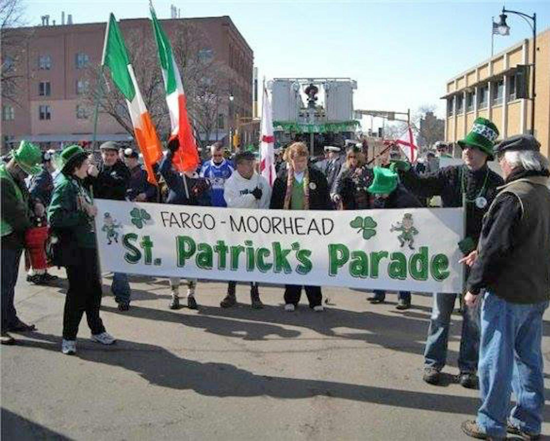 Fargo-Moorhead St. Patrick's Day parade, 2018. credit: