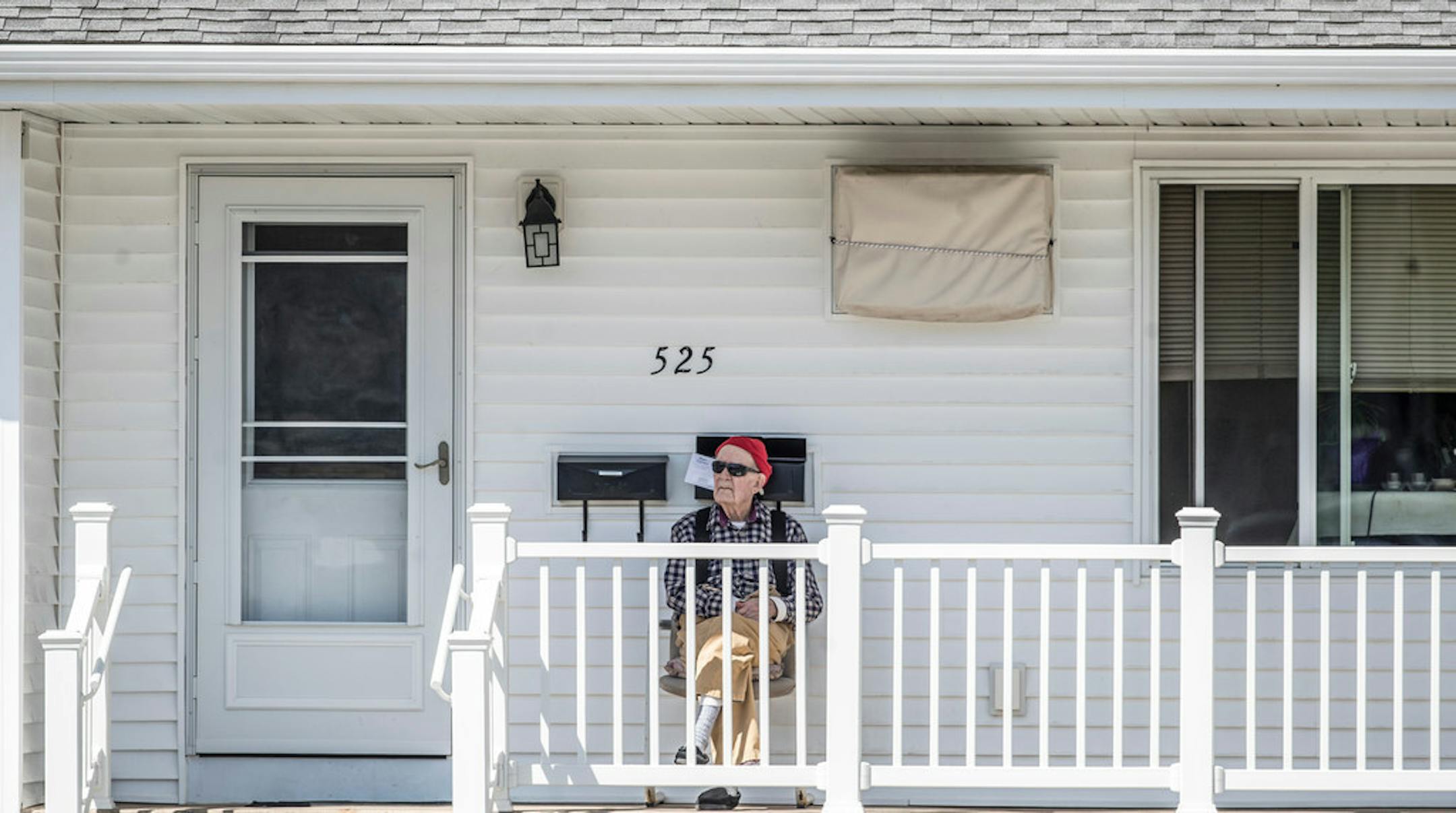 The Rev. Louis Brouillard is pictured on his porch in Pine City, Minn., in this Star Tribune file photo. Although he confessed to abusing boys while in Guam, Brouillard was never charged or defrocked.
