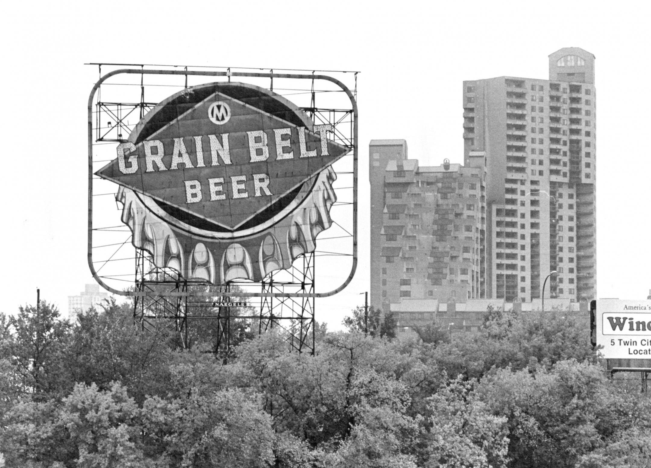 September 24, 1985 A panel of the Heritage Preservation Commission is considering ways to reactivate the Grain Belt Beer bottle-cap sign on Nicollet Island.