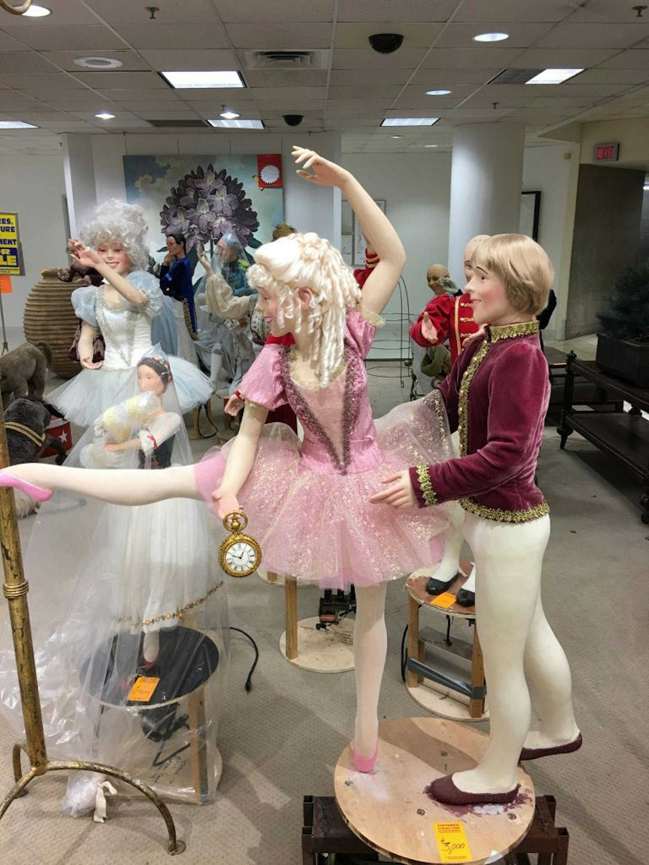Macy�s is liquidating some of the many animatronic figures and props from decades of holiday shows. More than 20 figures are currently for sale for $200 to $1,500 each. Characters from Dickens Village (1960s), the Nutcracker (1973) Harry Potter (2000) and others were put out last week. Credit: John Ewoldt, STAR TRIBUNE 2/21/17