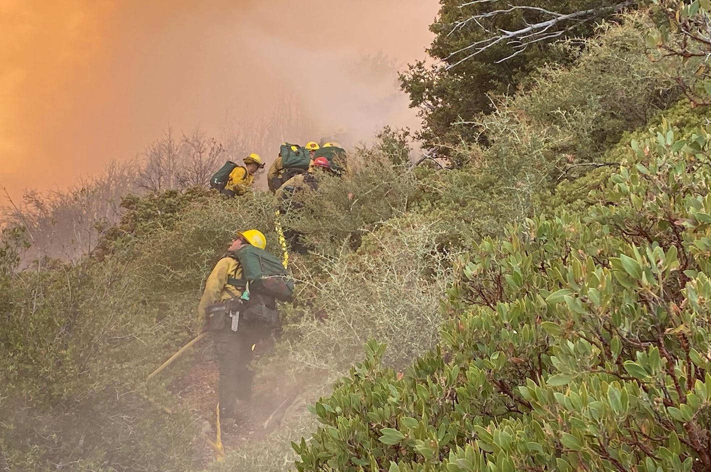 Minnesota firefighters and personnel are among the crews helping with containing the Bobcat fire, which has burned more than 26,000 acres northeast of Los Angeles.