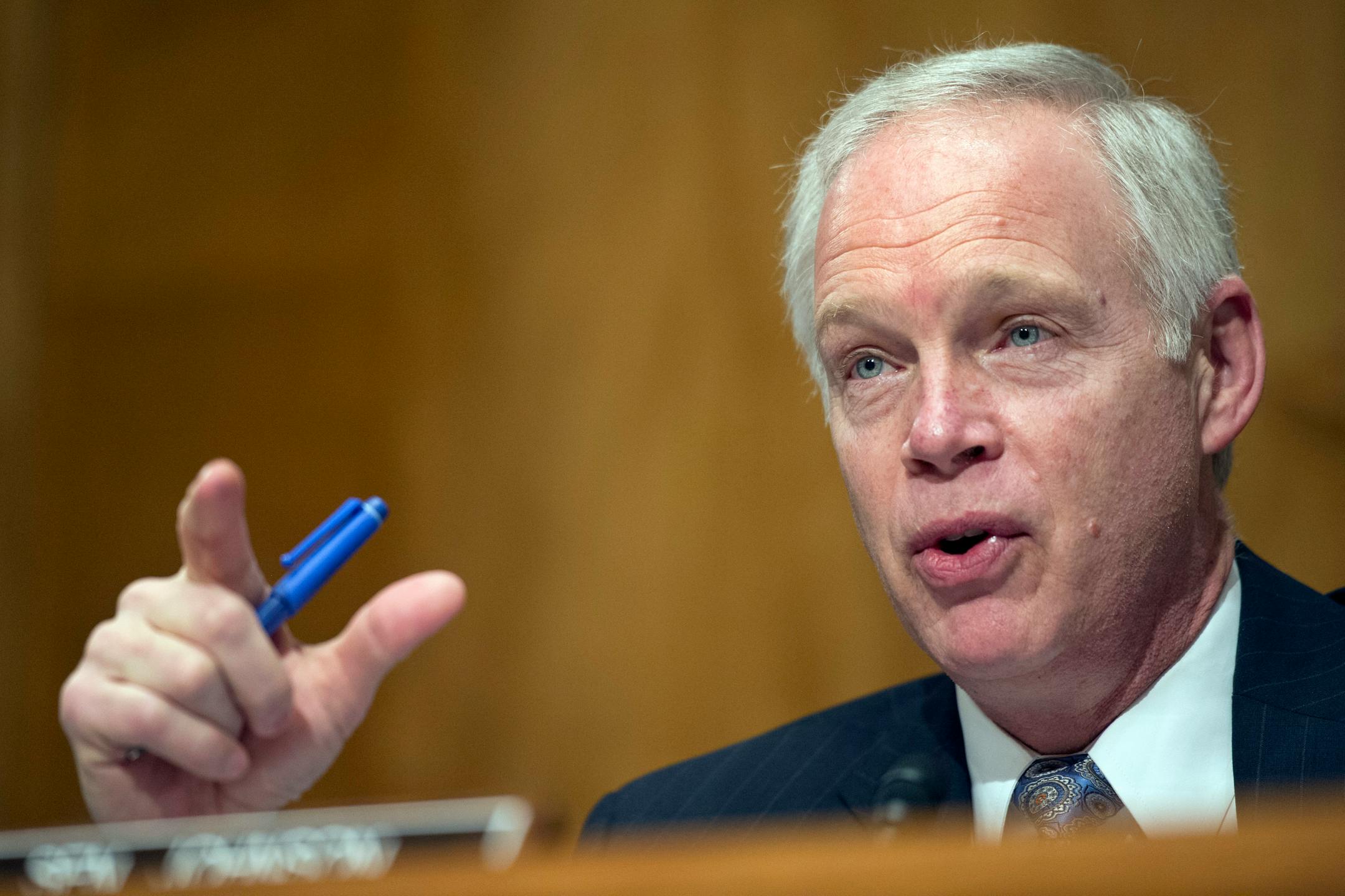 Senate Homeland Security and Government Affairs Committee Chairman Sen. Ron Johnson, R-Wis. questions a witness during a hearing on the frontline response to terrorism, Tuesday, Feb. 2, 2016, on Capitol Hill in Washington. (AP Photo/Cliff Owen)