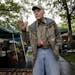 Bud Grant spoke to shoppers before the beginning of his annual garage sale. The former Minnesota Vikings head coach turns 90 years old on May 20.