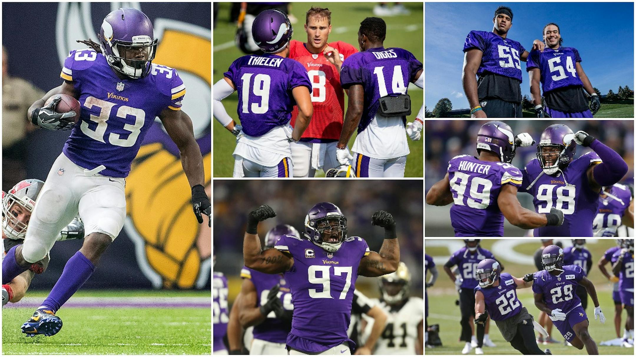 The Vikings were among the most represented team on ESPN's top-100 players list.