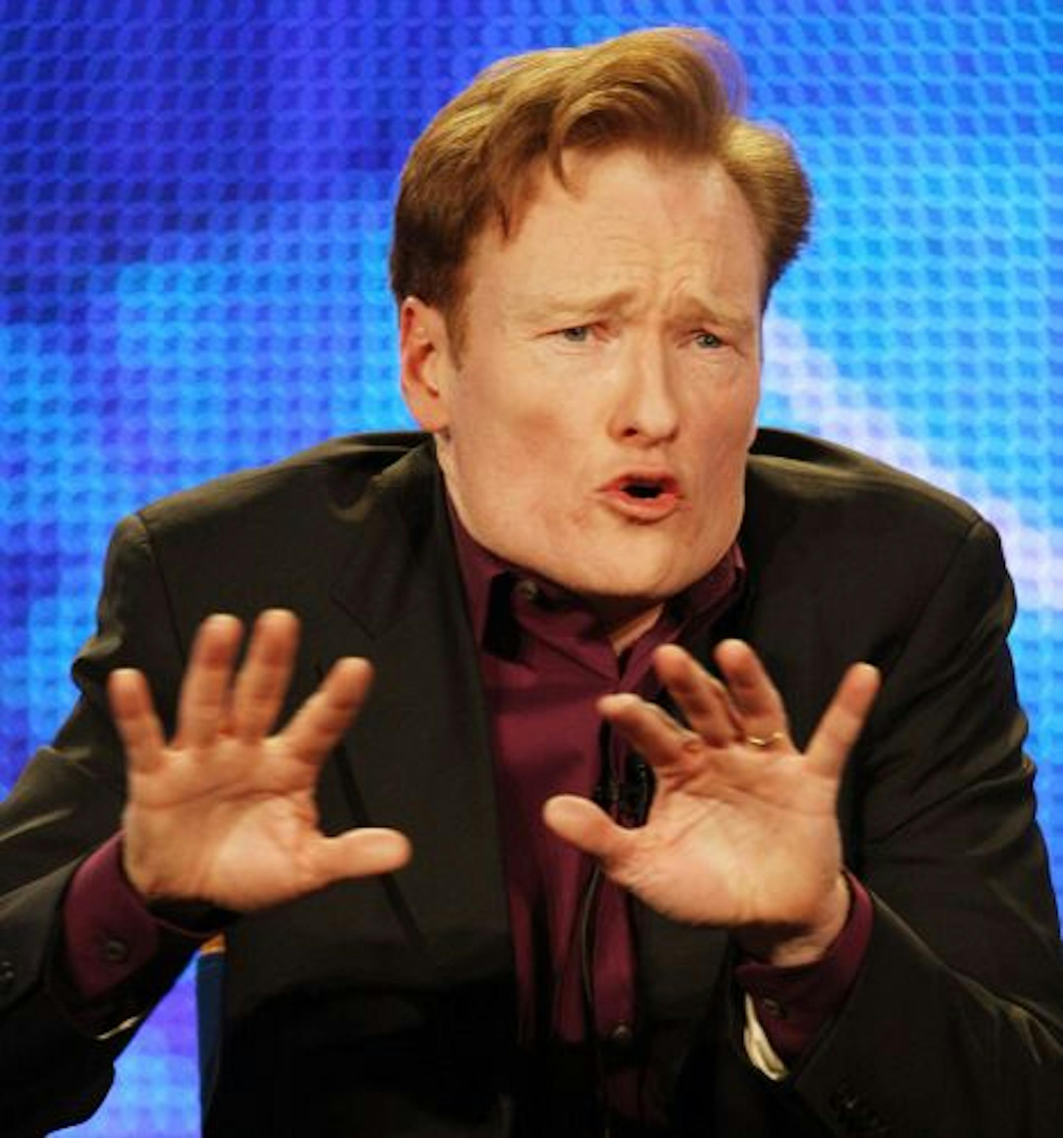 LOS ANGELES, CA - JANUARY 15: (FILE PHOTO) Host Conan O'Brien of the television show "The Tonight Show" attends the NBC Universal portion of the 2009 Winter Television Critics Association Press Tour at the Universal Hilton Hotel on January 15, 2009 in Los Angeles, California. In a statement released by Conan O'Brien it was said that he will not follow Jay Leno and move "The Tonight Show" to 12:05 a.m on NBC on January 12, 2010.