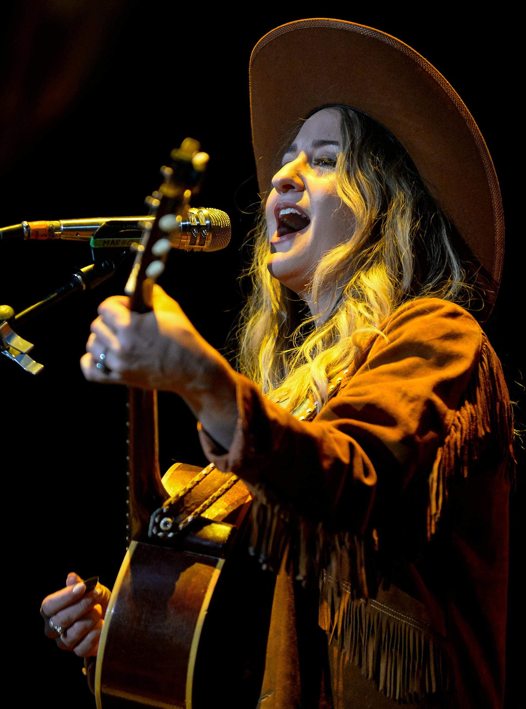 Margo Price performed Saturday night at Xcel Energy Center in St. Paul. ] AARON LAVINSKY ï aaron.lavinsky@startribune.com Chris Stapleton, Margo Price and Brent Cobb performed Saturday, Oct. 7, 2017 at Xcel Energy Center in St. Paul, Minn.