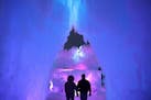 Visitors explored the Stillwater Ice Castle in 2017. ] ANTHONY SOUFFLE &#xef; anthony.souffle@startribune.com