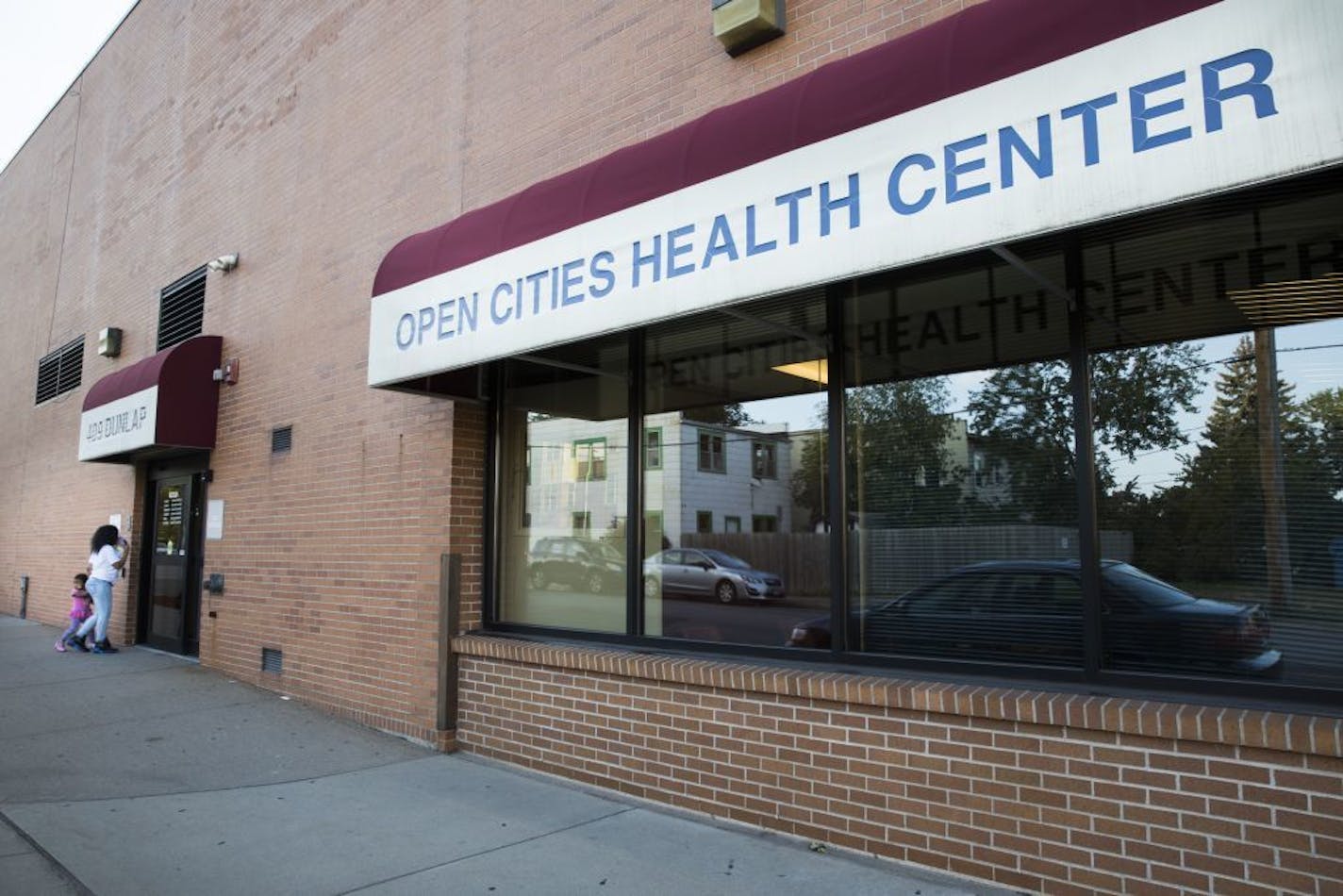 The entrance of Open Cities Medical Center in St. Paul.