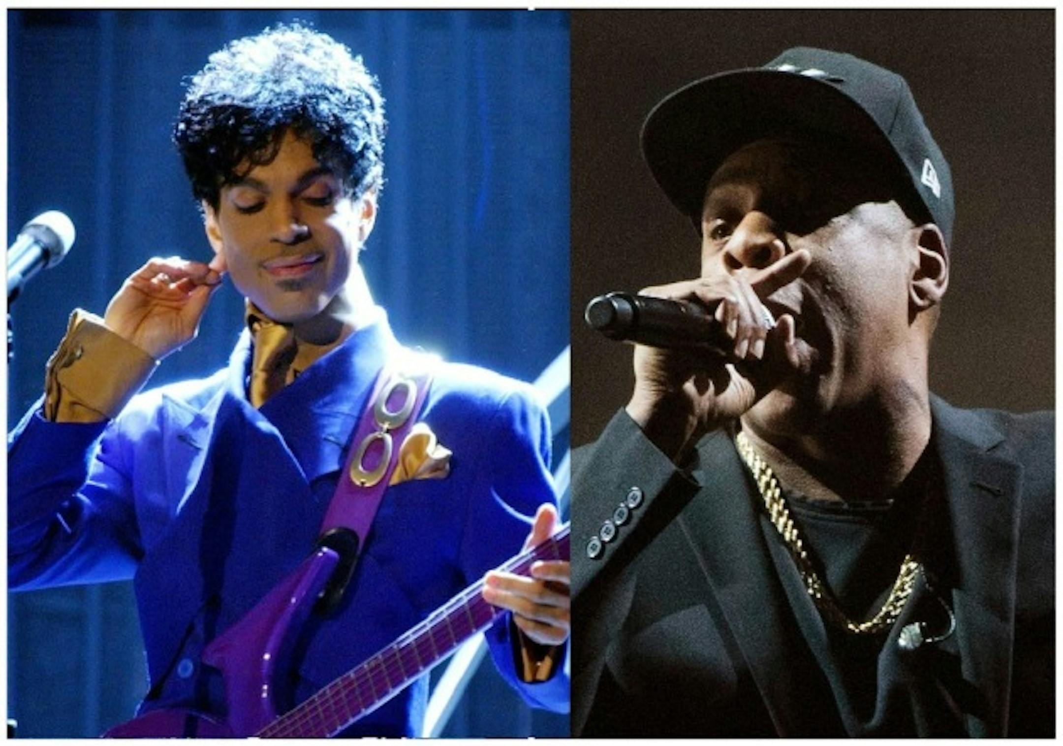 Prince in 2004 (Richard Hartog, Los Angeles Times) / Jay-Z (AP Photo)