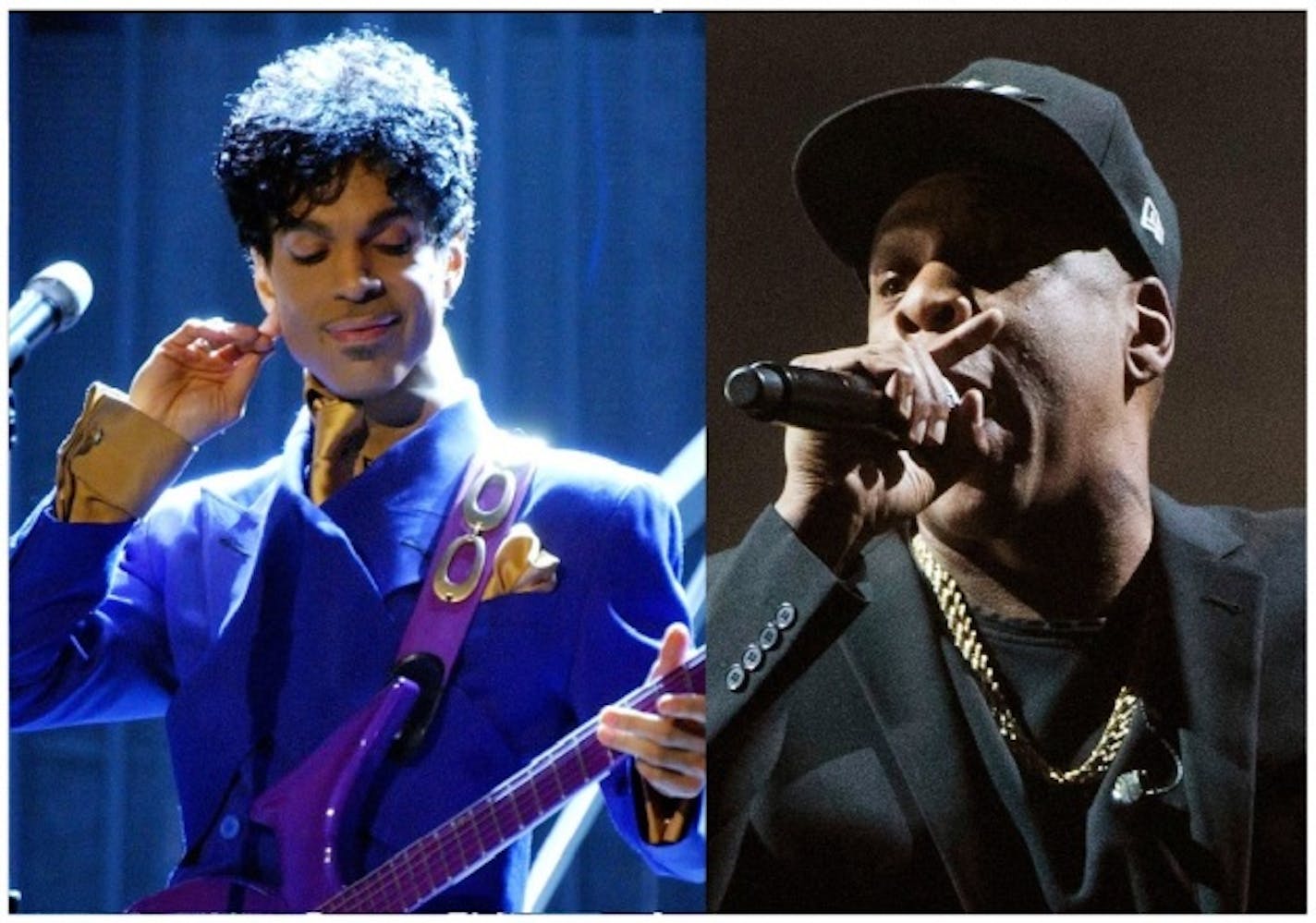 Prince in 2004 (Richard Hartog, Los Angeles Times) / Jay-Z (AP Photo)