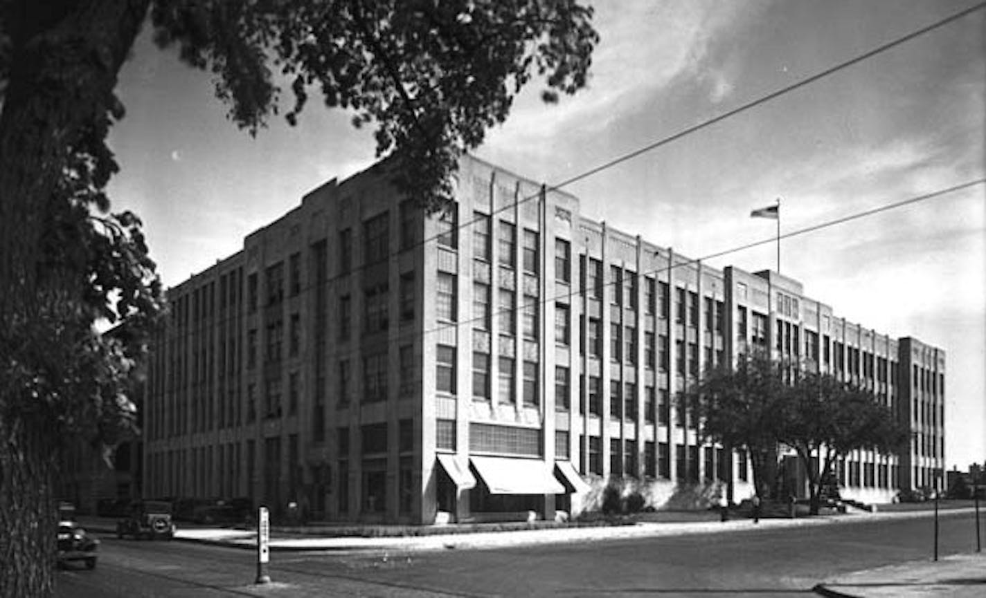 Miller Vocational High School photographed in 1934. Courtesy of Minnesota Historical Society.