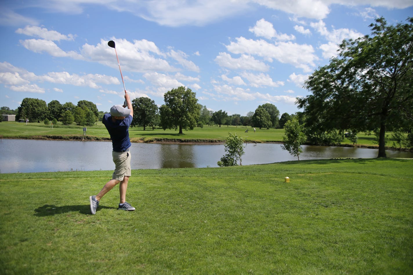 Ben Leach of Minneapolis has played Hiawatha Golf Course for 12 years because it's close to his home. ] Shari L. Gross &#xef; sgross@startribune.com Golfers are worried of the prospects of the Hiawatha Golf Course closure. The Park Board has unveiled its final two options to remedy the course. The options are to continue pumping 262 million gallons of ground water annually and to reduce pumping to 94 million gallons, a choice that is "strongly" favored by the DNR, but will not allow golf to cont