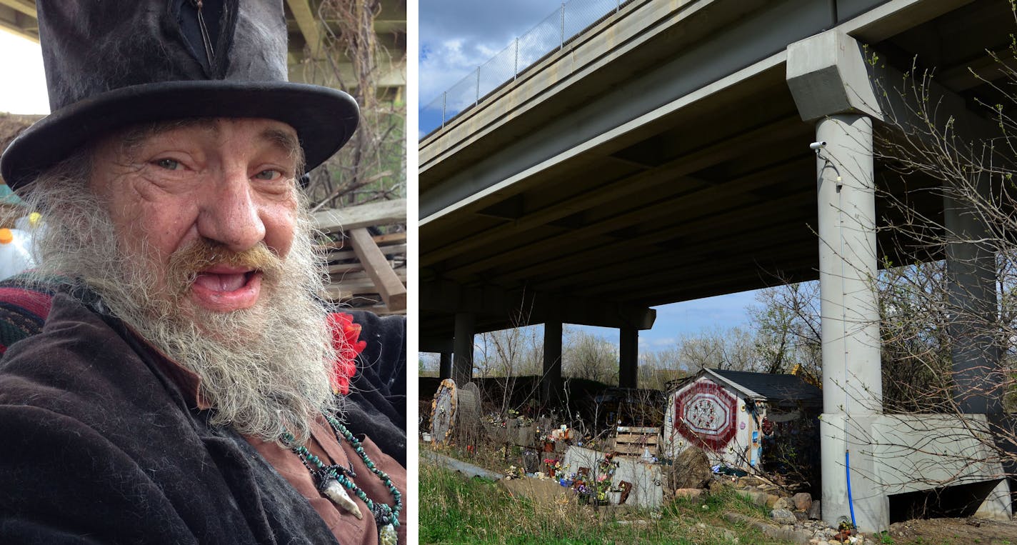 Sporting his signature top hat on a recent day, Chester has lived in his makeshift haven under a bridge for more than a decade. But a new bike trail will soon bring hundreds of cyclists a day past his West Bank encampment.