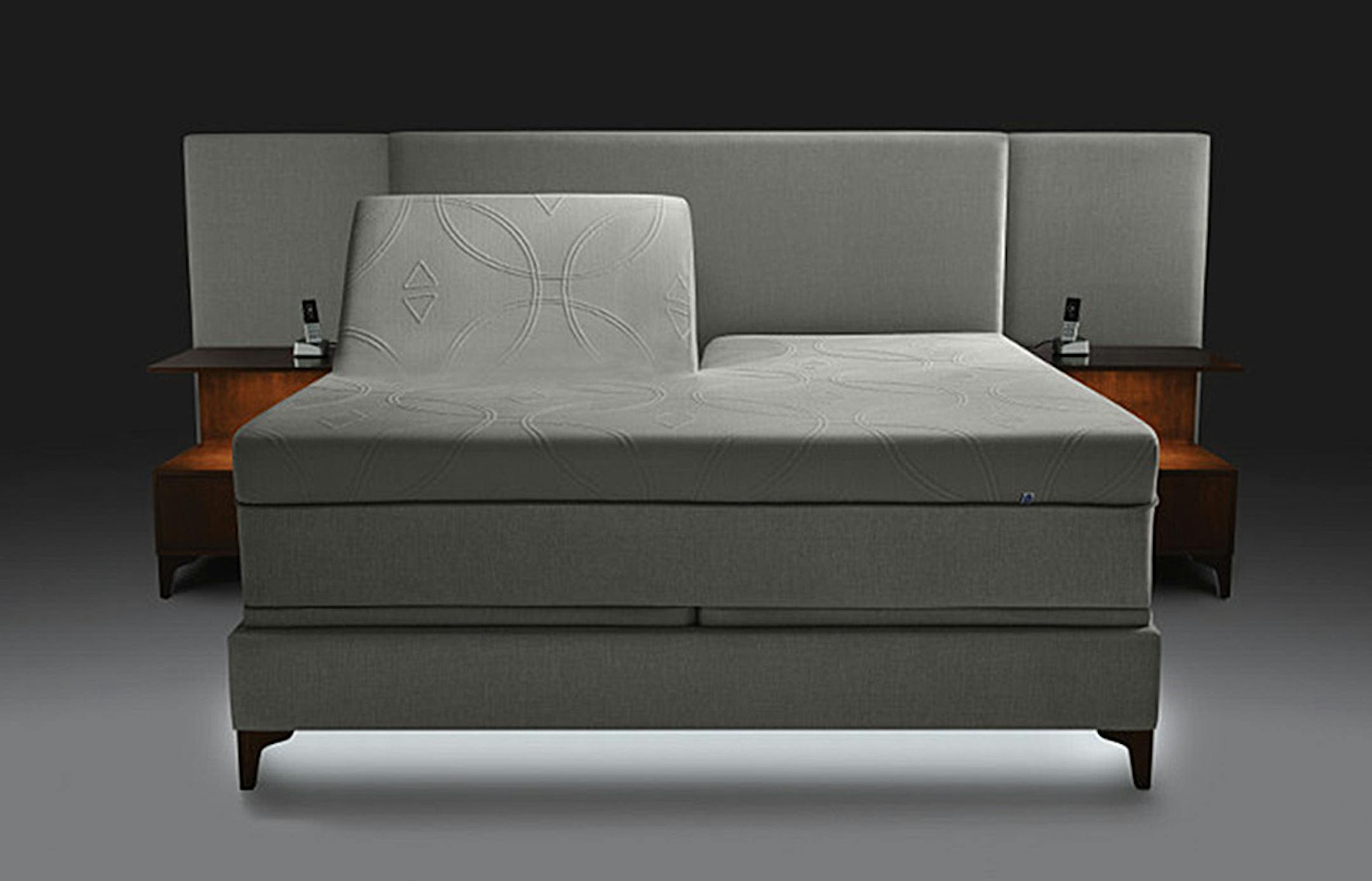 Two people sharing the new x12 bed can independently raise or lower the bottom or top half of the bed.