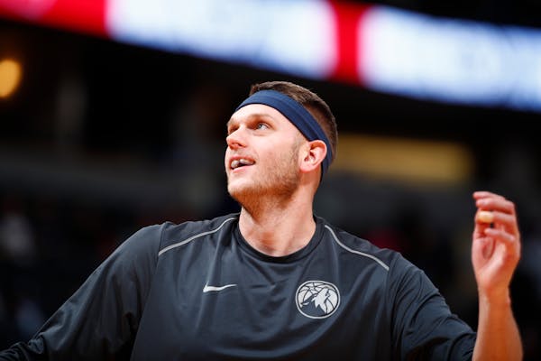 Outside of the rotation for most of the season, Wolves center Cole Aldrich has continued to work hard in practice and maintain a positive attitude off