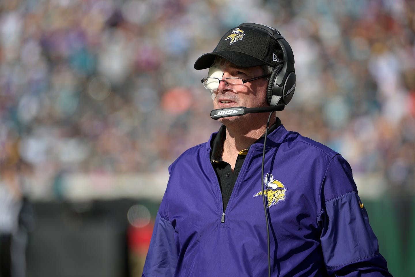 The Vikings coach will need cataract surgery next month when he turns 61, his eighth eye procedure.