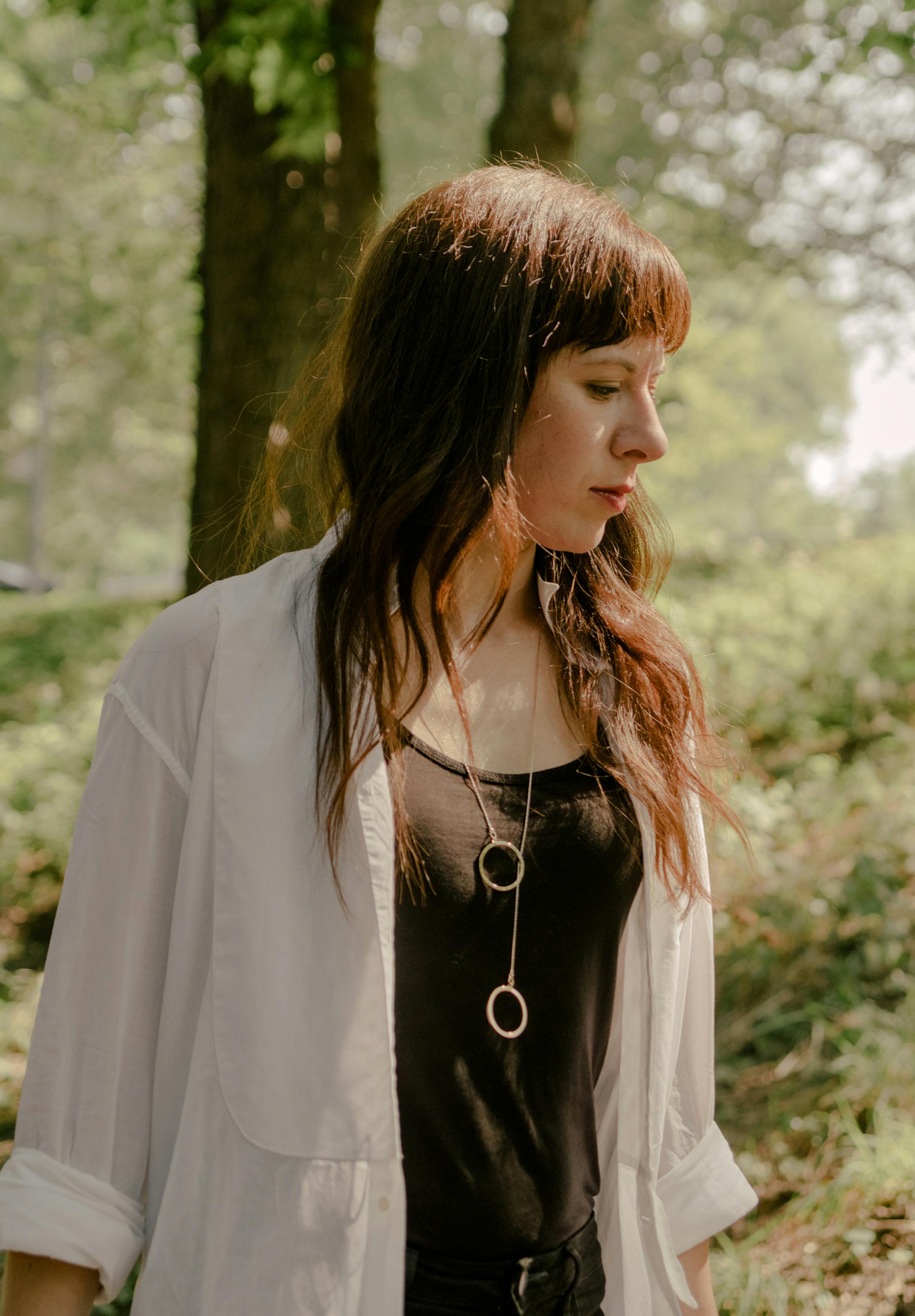 -- PHOTO MOVED IN ADVANCE AND NOT FOR USE - ONLINE OR IN PRINT - BEFORE SEPT. 09, 2018. -- The composer Missy Mazzoli in Riverside Park in New York, Aug. 28, 2018. With her hotly anticipated third opera "Proving Up," Mazzoli tries to meet high expectations set by her seething adaptation of the film “Breaking the Waves.” (Daniel Dorsa/The New York Times) ORG XMIT: XNYT147