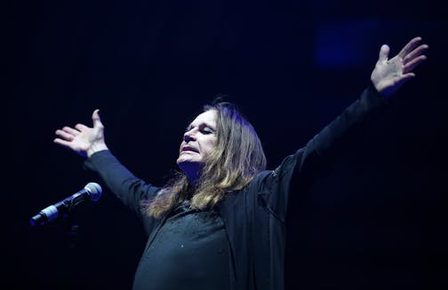 Ozzy Osbourne of Black Sabbath at Target Center in Minneapolis in 2016.