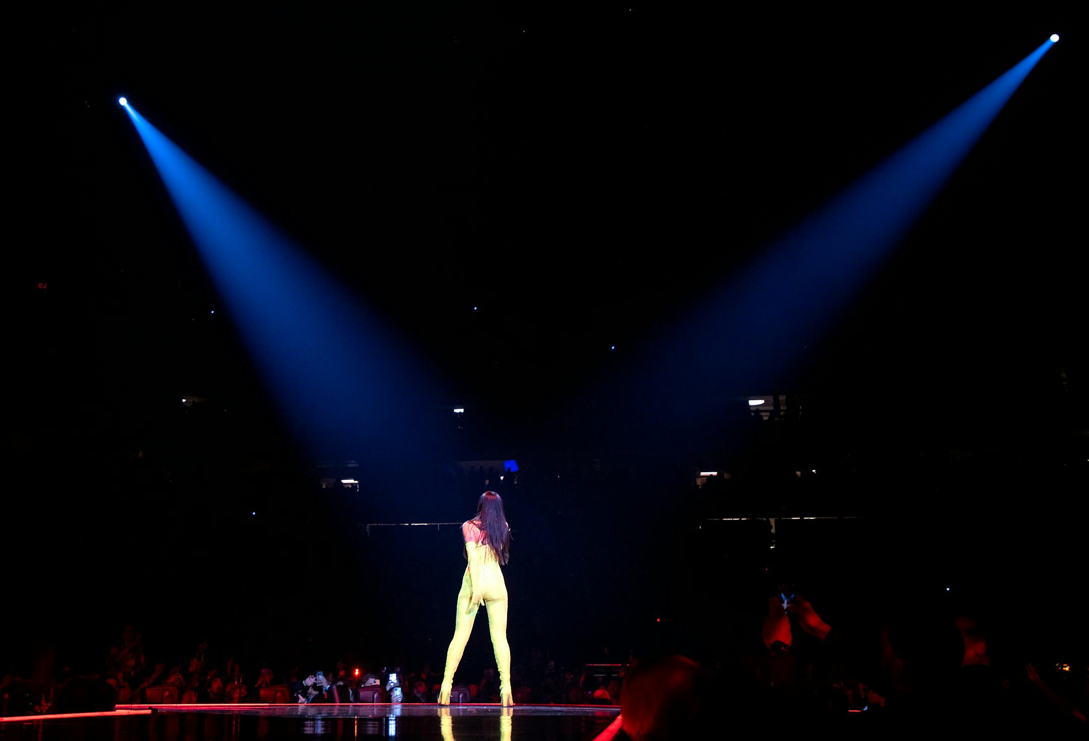 Dua Lipa performs Tuesday, March 8, at Target Center in Minneapolis.