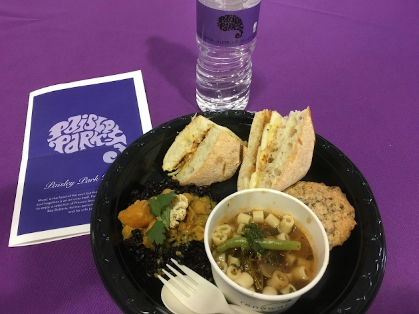 Above: A sampling of food from Paisley Park Kitchen.