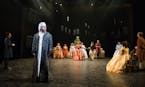 Matthew Saldivar plays a contemporary Scrooge  in “A Christmas Carol” at the Guthrie Theater.