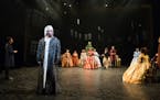 Matthew Saldivar as Ebenezer Scrooge in “A Christmas Carol” at the Guthrie Theater.
