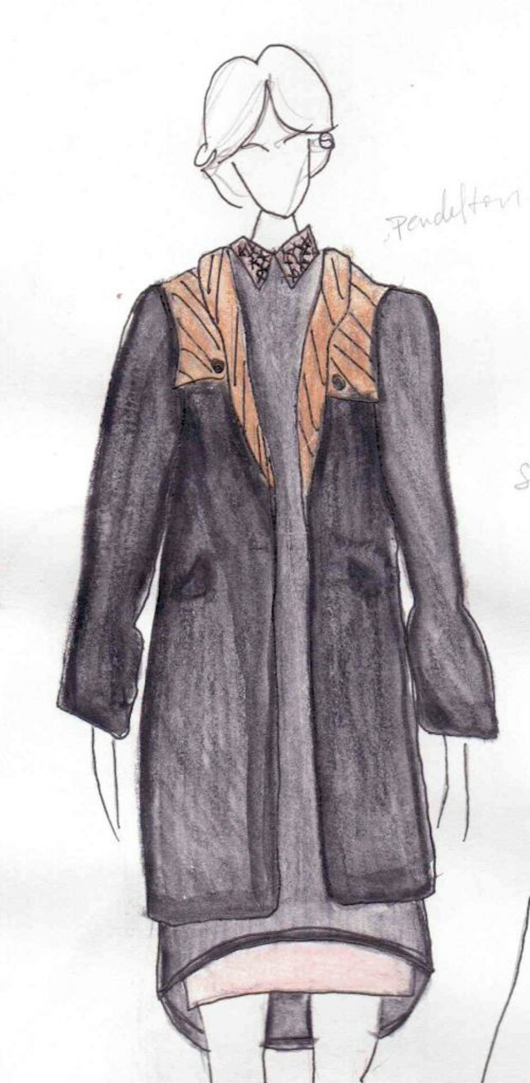 Sketch by Danielle Everine for "Eventide"