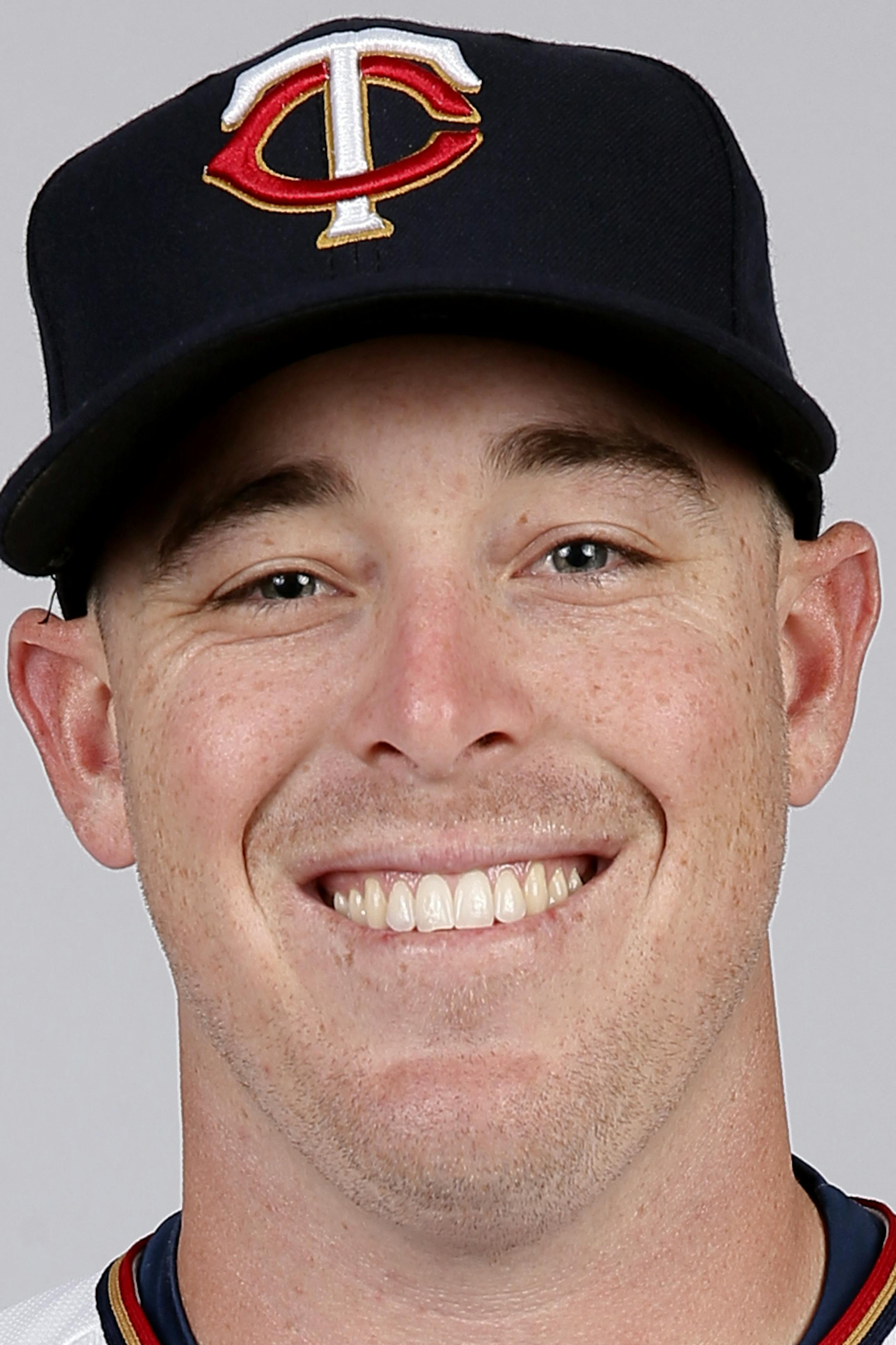 This is a 2015 photo of J.R. Graham of the Minnesota Twins baseball team. This image reflects the Twins active roster as of Tuesday March 3, 2015, when this image was taken. (AP Photo/Tony Gutierrez) ORG XMIT: FLTG254