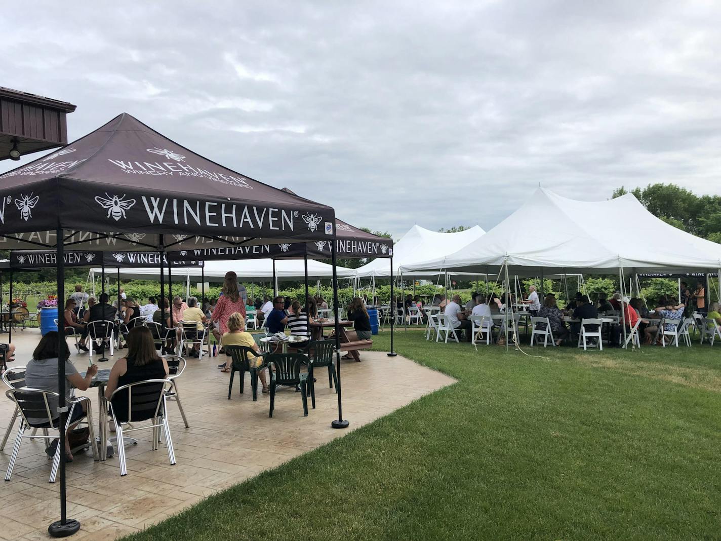 Winehaven Winery in Chisago City, Minn., welcomes the "sit-down model" of wine tastings.