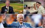(Clockwise, starting top right) Former Twins broadcaster Herb Carneal, former Tennessee football broadcaster John Ward and former Dodgers broadcaster 