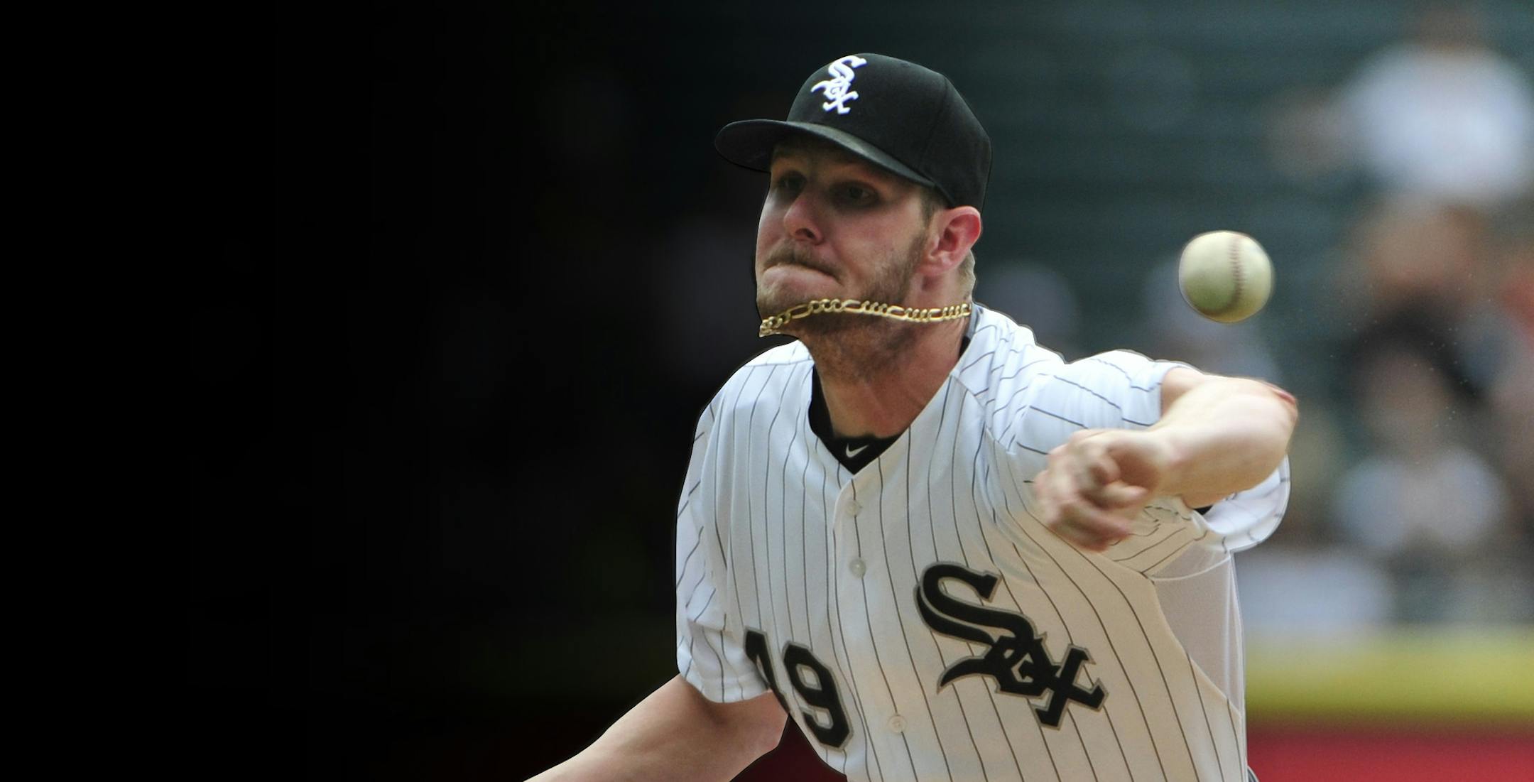 Chicago White Sox starting pitcher Chris Sale (49) throws against the Cleveland Indians during the first inning of a baseball game, Monday, Sept. 7, 2015 in Chicago. (AP Photo/David Banks) ORG XMIT: CXS103