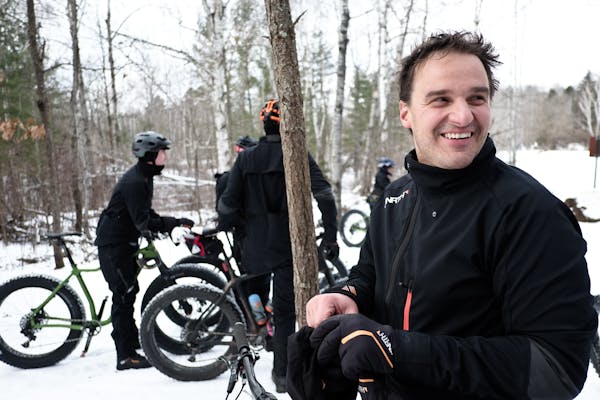 Aaron Hautala enjoys getting onto the Cuyuna Lakes trails he helped put on the mountain biking map.