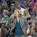 Minnesota Lynx Head Coach Cheryl Reeve during the third quarter as the Lynx took on Chicago for their season opener at the Target Center, Saturday, Ma