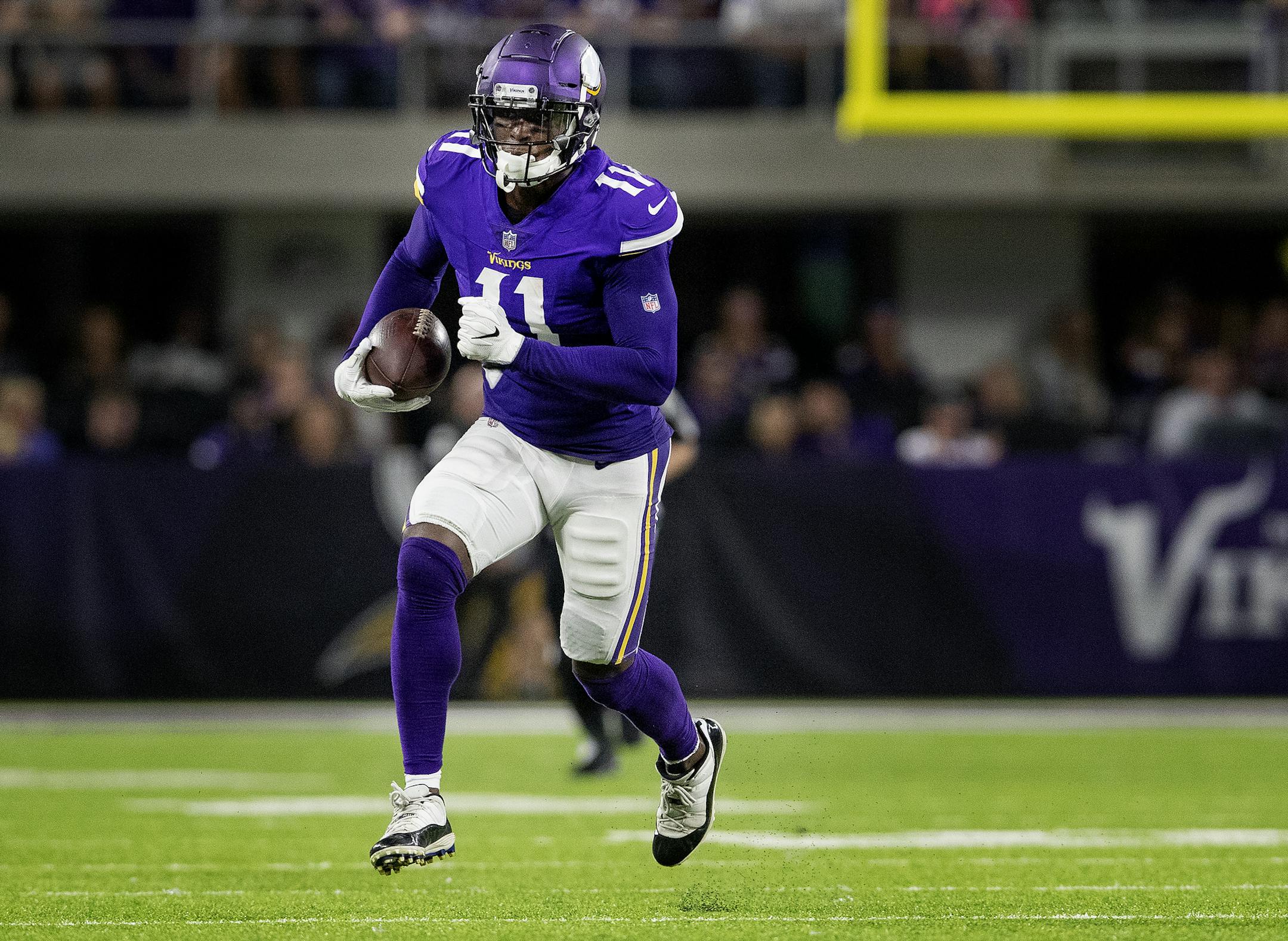Minnesota Vikings receiver Laquon Treadwell could be targeted for passes more frequently this season than he was a year ago.