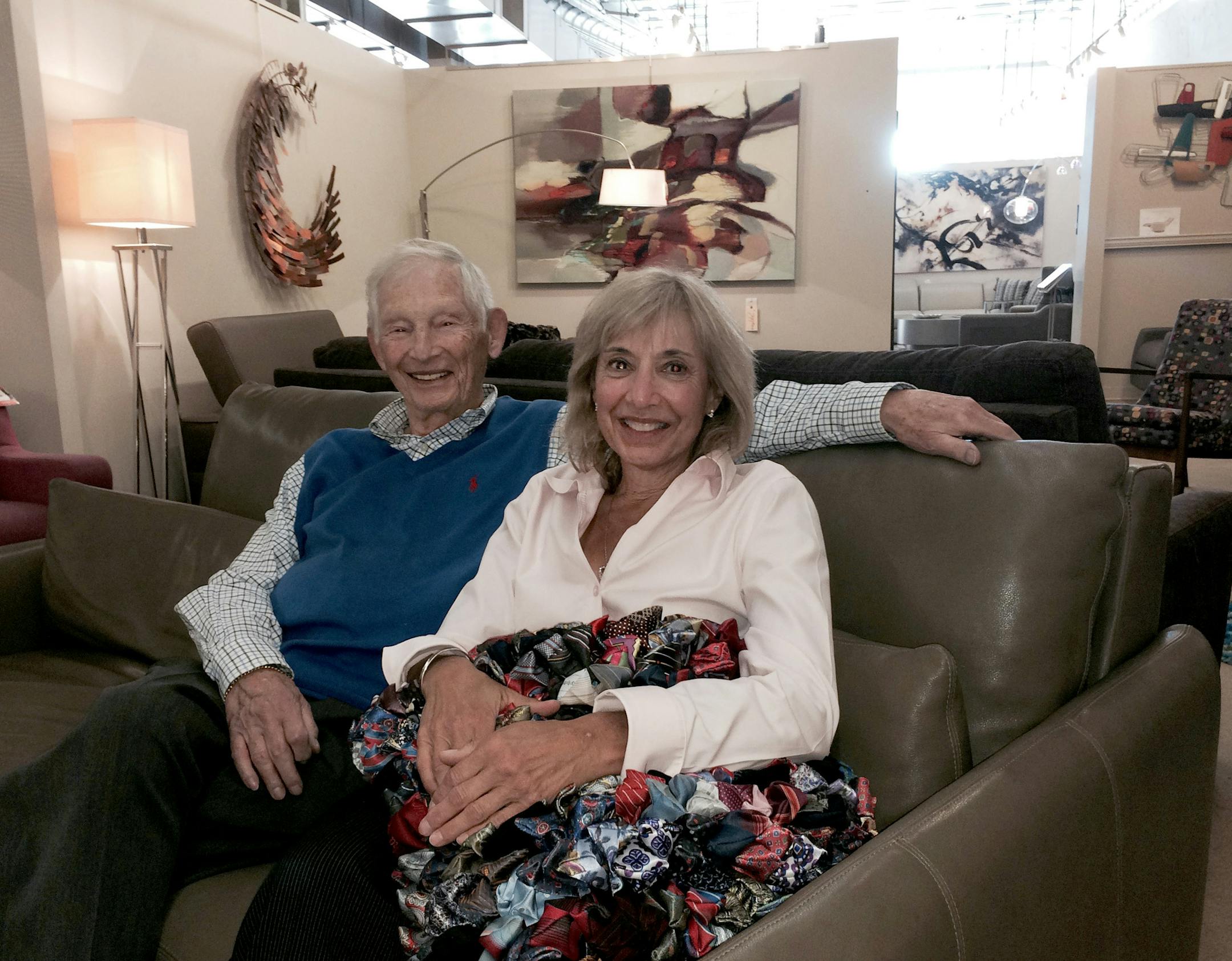 Retired owner Sherm Lebewitz still helps out daughter Rose Lebewitz, the owner of Rosenthal Contemporary Furniture, believed to be the oldest independent furniture store downtown, and maybe in Minneapolis.