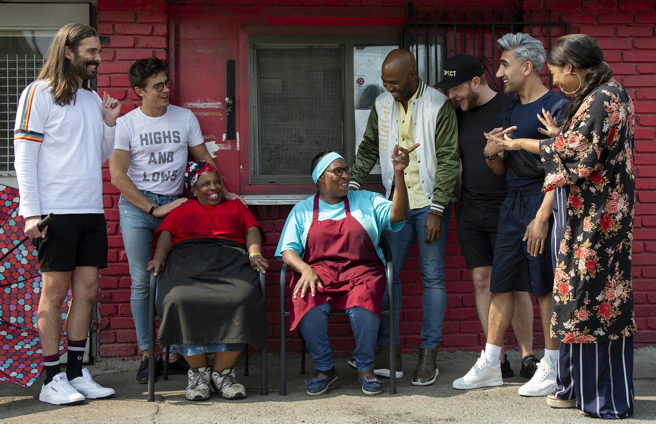 The "Queer Eye" crew makes a visit to Jones BBQ in Kansas City, Kansas.
Christopher Smith/Netflix