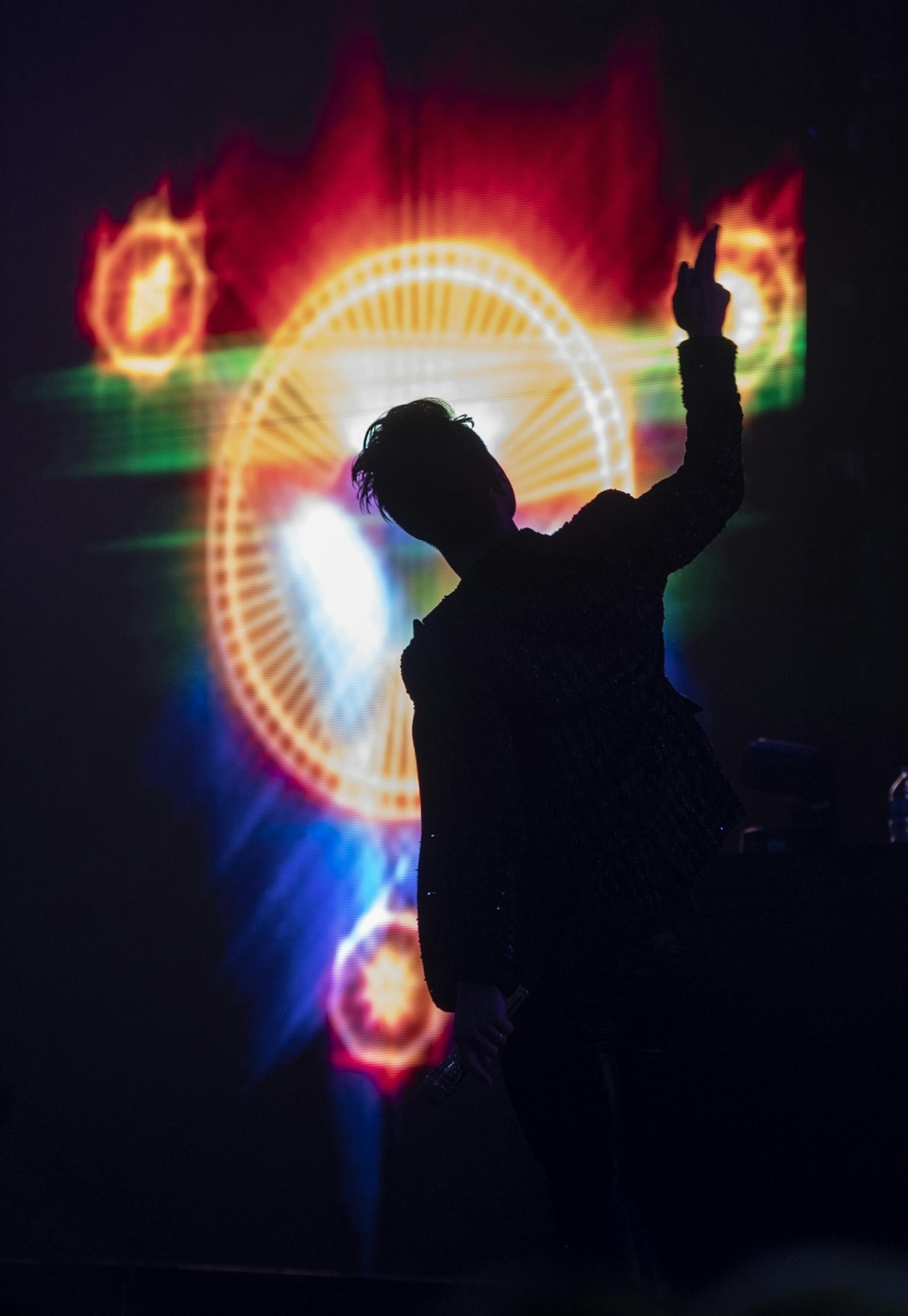 Brendon Urie, lead singer of Panic! at the Disco, performed at the Target Center in Minneapolis, Minn., on July 11, 2018.